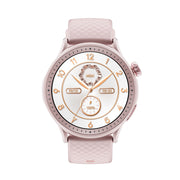 Smartwatch rosa forma redonda marca Gualaru