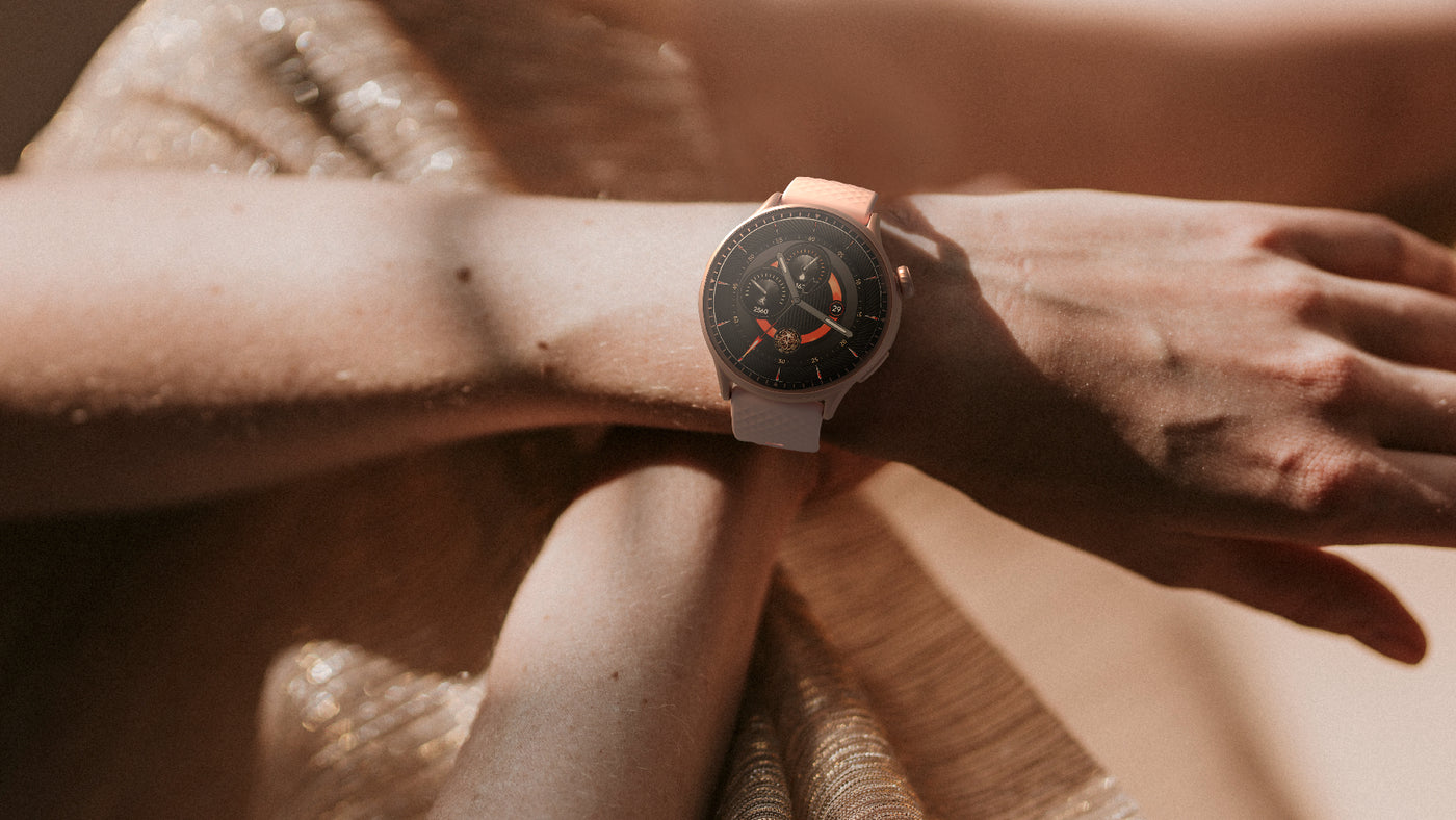 Banner G-WAY AMOLED color rosa Smartwatch elegante