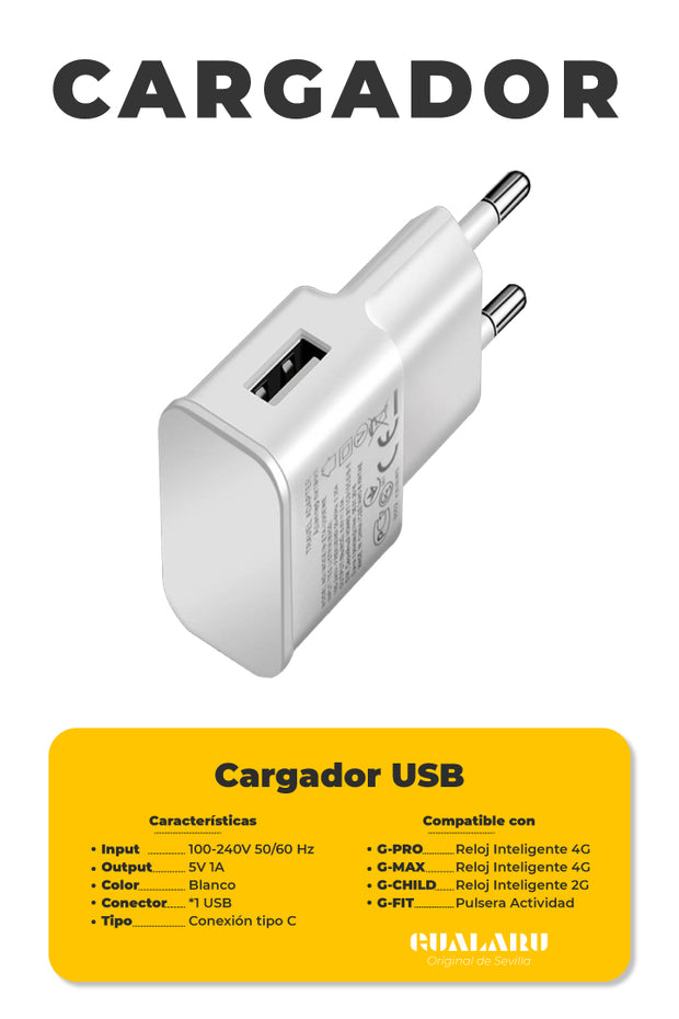 Cargador y Cabezal USB